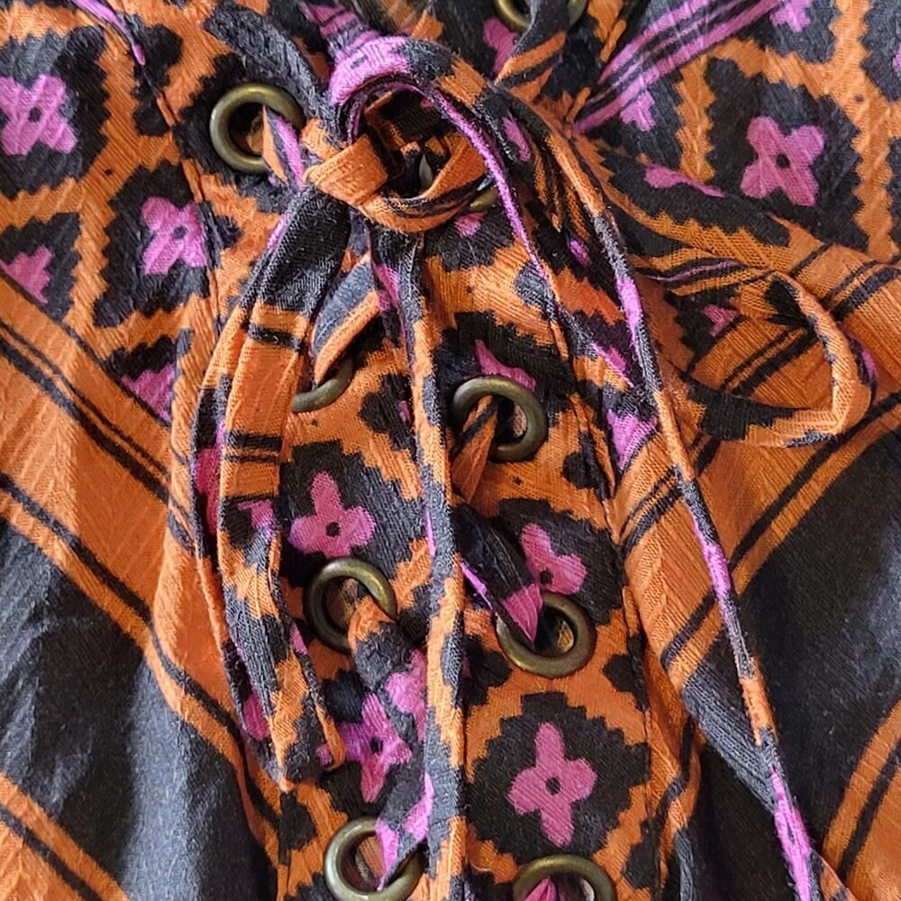 Hale Bob X-Small Multi Color Print All Viscose Bl… - image 7